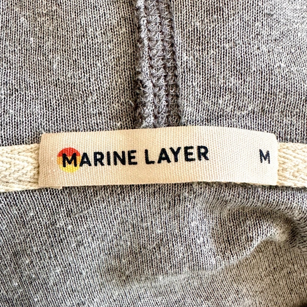 Marine Layer Women’s Zip Up Hoodie Jacket in Terry Cloth - Picture 5 of 6